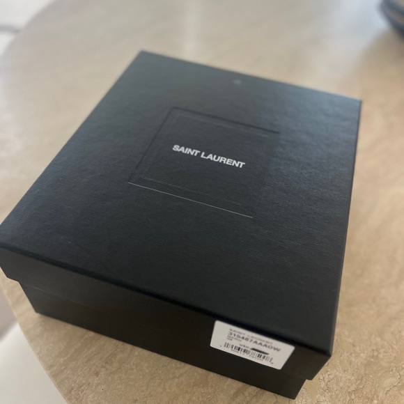 YSL Saint Laurent Black Mezzo Vitello Stiletto Heels (8) - Picture 7 of 9